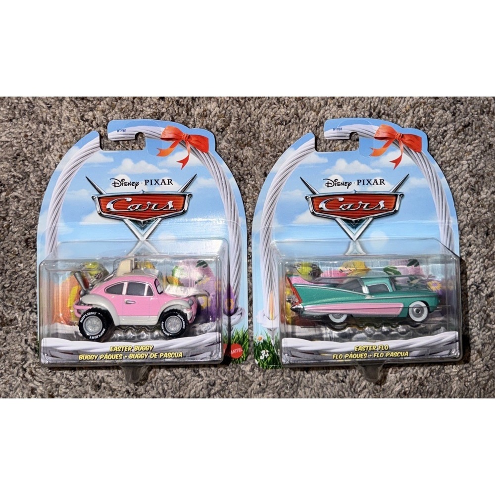 Disney Pixar Cars Easter Themed Diecast Cars Lot Of 2 NEW 2021